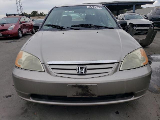 2HGES16523H516211 - 2003 HONDA CIVIC LX BEIGE photo 5