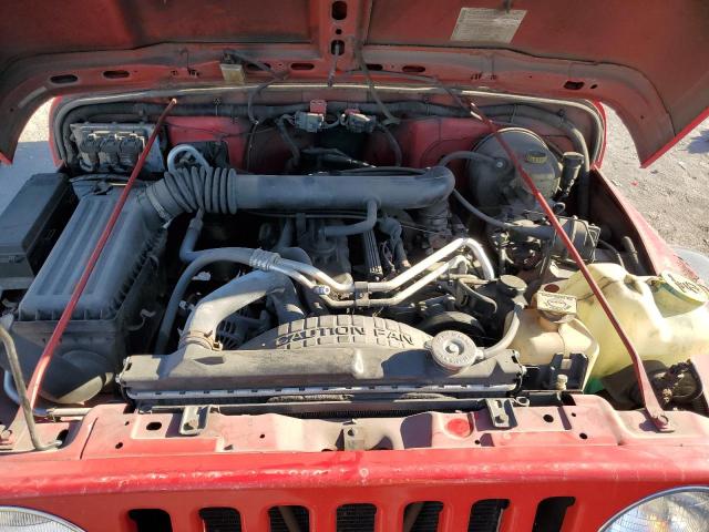 1J4FA39S44P729543 - 2004 JEEP WRANGLER X RED photo 11