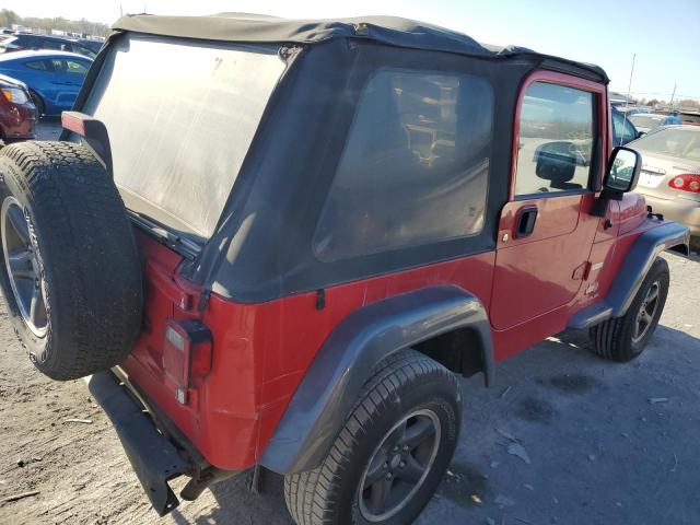 1J4FA39S44P729543 - 2004 JEEP WRANGLER X RED photo 3