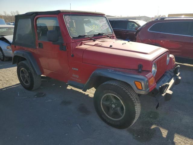 1J4FA39S44P729543 - 2004 JEEP WRANGLER X RED photo 4