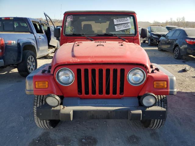 1J4FA39S44P729543 - 2004 JEEP WRANGLER X RED photo 5