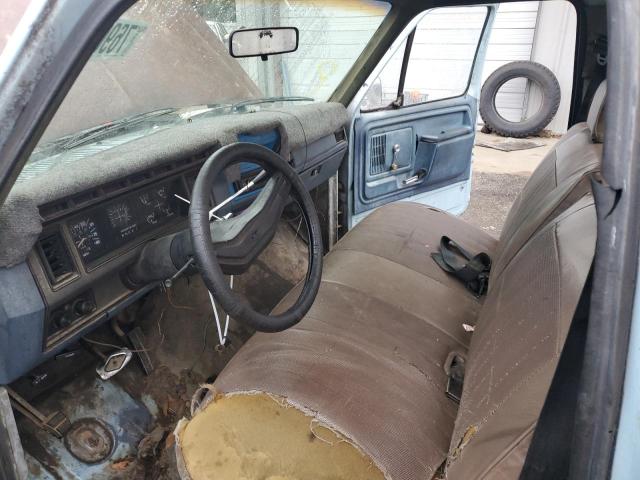 1FTEF15H0GKA21292 - 1986 FORD F150 BLUE photo 7