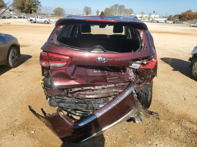 5XYPKDA58HG310882 - 2017 KIA SORENTO SX MAROON photo 6