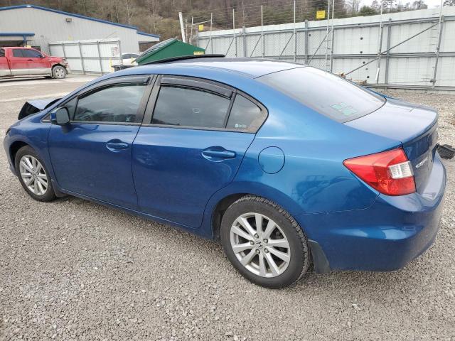 2HGFB2F85CH503053 - 2012 HONDA CIVIC EX BLUE photo 2