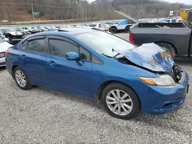 2HGFB2F85CH503053 - 2012 HONDA CIVIC EX BLUE photo 4