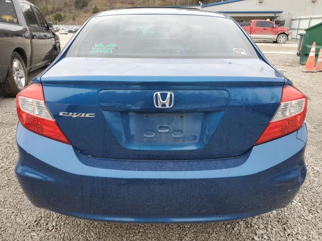 2HGFB2F85CH503053 - 2012 HONDA CIVIC EX BLUE photo 6