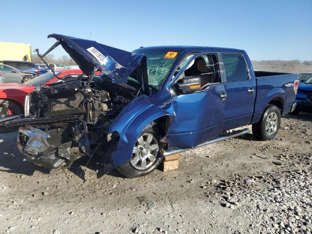 1FTFW1EV9AFB29789 - 2010 FORD F150 SUPERCREW BLUE photo 1