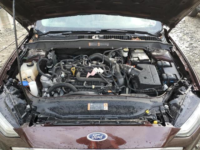 3FA6P0HD2KR160063 - 2019 FORD FUSION SE BURGUNDY photo 11