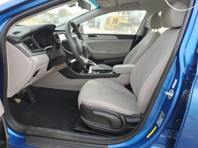 5NPE24AF8KH754912 - 2019 HYUNDAI SONATA SE BLUE photo 7