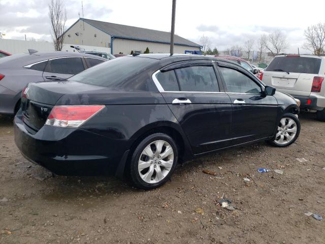 1HGCP36818A056950 - 2008 HONDA ACCORD EXL BLACK photo 3