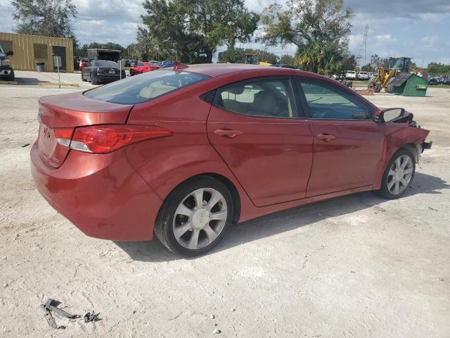 KMHDH4AE5BU105488 - 2011 HYUNDAI ELANTRA GLS RED photo 3