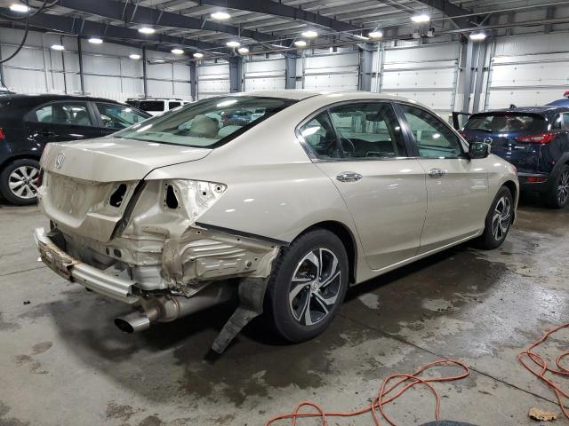 1HGCR2F35GA224709 - 2016 HONDA ACCORD LX GOLD photo 3