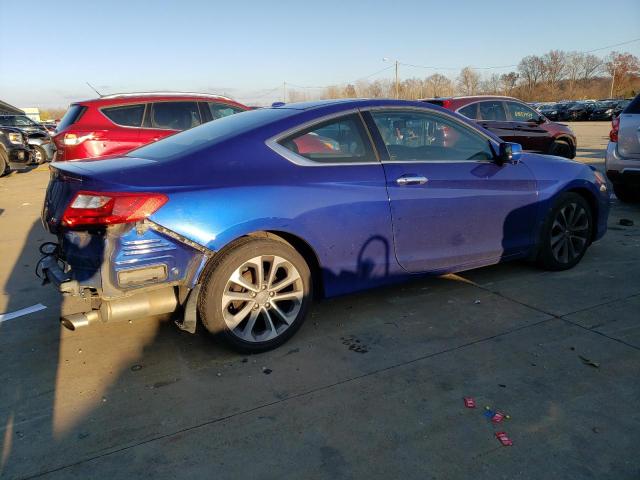 1HGCT2B81EA008906 - 2014 HONDA ACCORD EXL BLUE photo 3