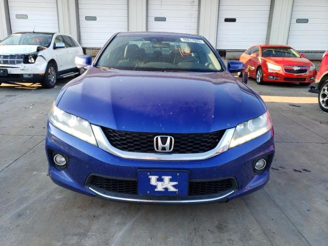 1HGCT2B81EA008906 - 2014 HONDA ACCORD EXL BLUE photo 5