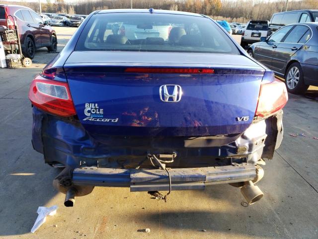 1HGCT2B81EA008906 - 2014 HONDA ACCORD EXL BLUE photo 6