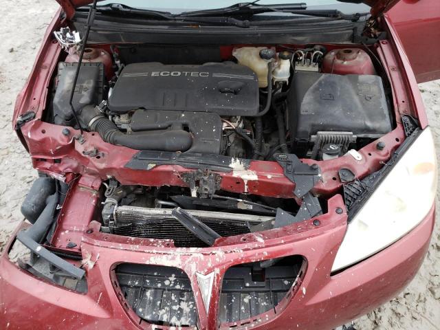 1G2ZF57B184121784 - 2008 PONTIAC G6 VALUE LEADER RED photo 11