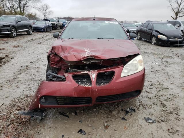 1G2ZF57B184121784 - 2008 PONTIAC G6 VALUE LEADER RED photo 5