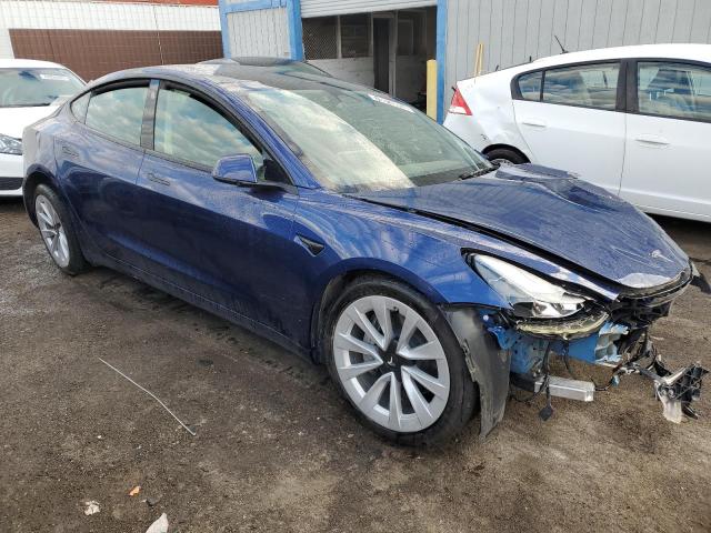 5YJ3E1EA4PF448193 - 2023 TESLA MODEL 3 BLUE photo 4