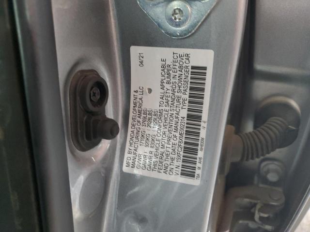 19XFC2F8XME002314 - 2021 HONDA CIVIC SPORT 灰色 照片 12