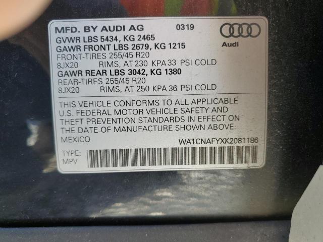 WA1CNAFYXK2081186 - 2019 AUDI Q5 PRESTIGE 蓝色 照片 14