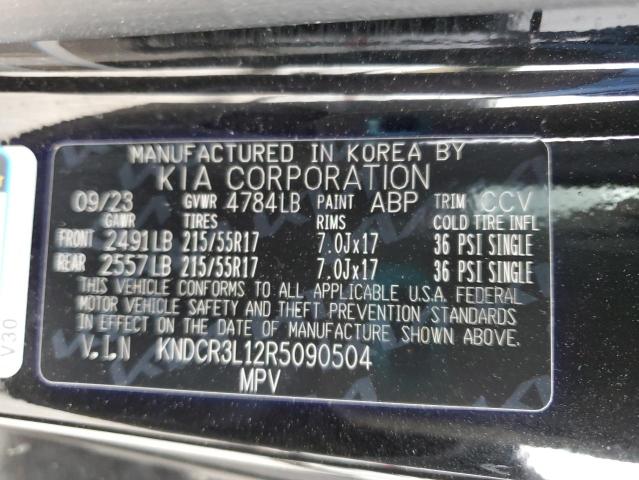 KNDCR3L12R5090504 - 2024 KIA NIRO WIND BLACK photo 12