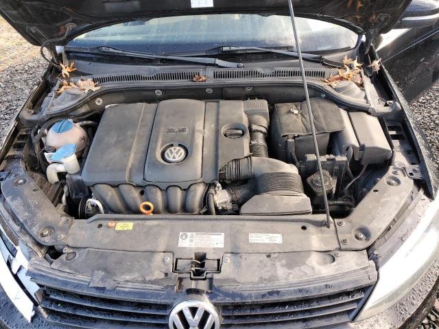 3VWDX7AJXCM361666 - 2012 VOLKSWAGEN JETTA SE BLACK photo 11