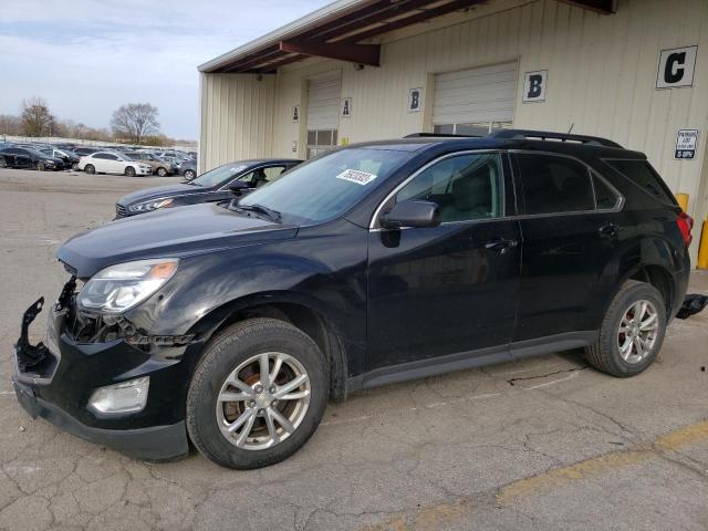 2GNALCEK0H1604498 - 2017 CHEVROLET EQUINOX LT BLACK photo 1