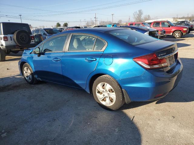 2HGFB2F5XEH558686 - 2014 HONDA CIVIC LX BLUE photo 2