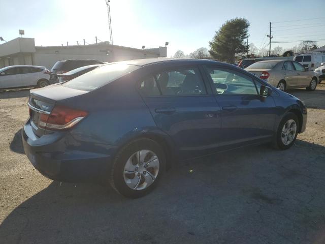 2HGFB2F5XEH558686 - 2014 HONDA CIVIC LX BLUE photo 3