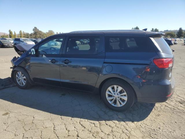 KNDMB5C19G6101512 - 2016 KIA SEDONA LX GRAY photo 2