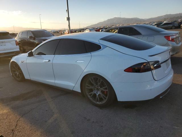 5YJSA1H15EFP50298 - 2014 TESLA MODEL S WHITE photo 2