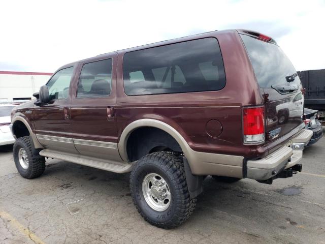 1FMNU43S61EA08795 - 2001 FORD EXCURSION LIMITED MAROON photo 2