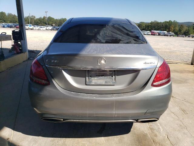 55SWF4KB2FU001285 - 2015 MERCEDES-BENZ C 300 4MATIC SILVER photo 6