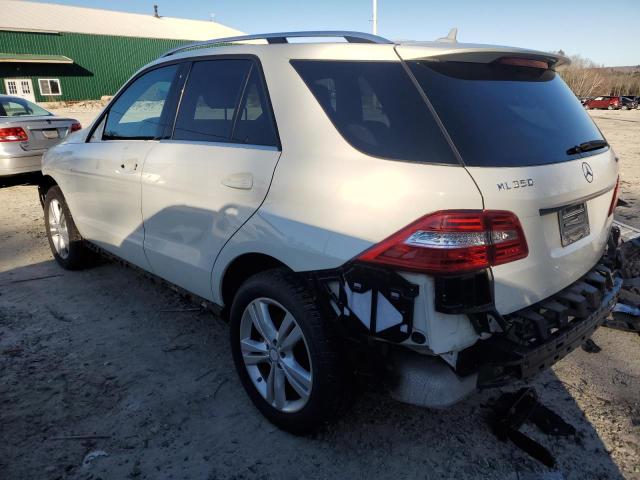 4JGDA5HB4CA041811 - 2012 MERCEDES-BENZ ML 350 4MATIC WHITE photo 2