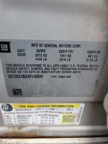 1G1ZK57BX9F246899 - 2009 CHEVROLET MALIBU LTZ თაფლისფერი ფოტო 12