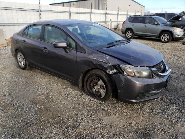 2HGFB2F53EH552860 - 2014 HONDA CIVIC LX GRAY photo 4