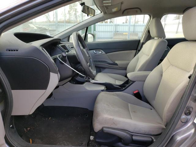 2HGFB2F53EH552860 - 2014 HONDA CIVIC LX GRAY photo 7