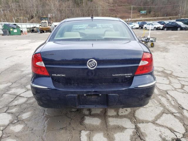 2G4WC582481274687 - 2008 BUICK LACROSSE CX BLUE photo 6