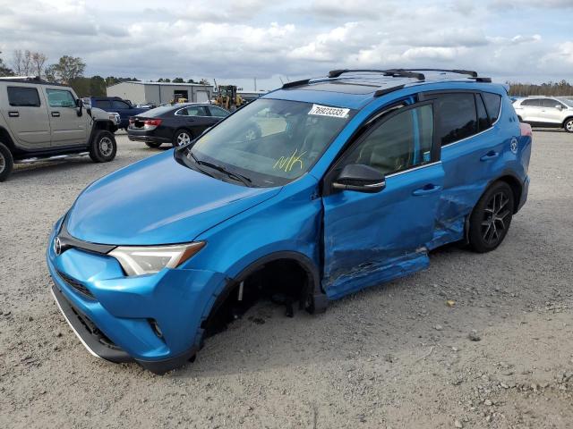 JTMNFREV9GD089373 - 2016 TOYOTA RAV4 SE BLUE photo 1