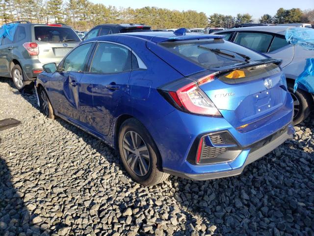 SHHFK7H34LU414379 - 2020 HONDA CIVIC LX BLUE photo 2