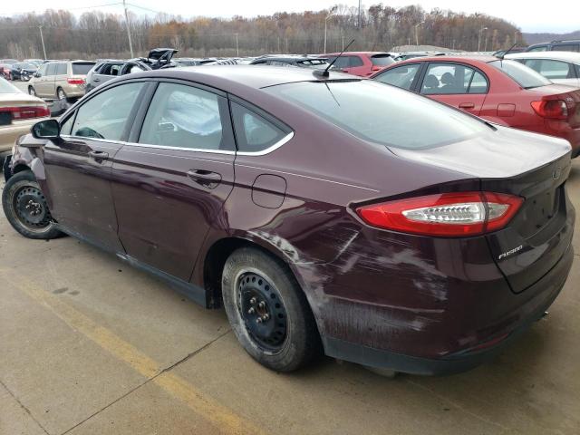 3FA6P0G79DR133036 - 2013 FORD FUSION S BURGUNDY photo 2