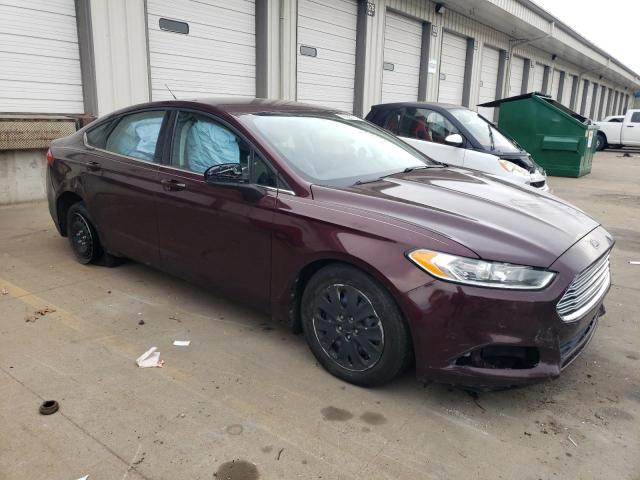 3FA6P0G79DR133036 - 2013 FORD FUSION S BURGUNDY photo 4