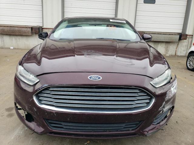 3FA6P0G79DR133036 - 2013 FORD FUSION S BURGUNDY photo 5