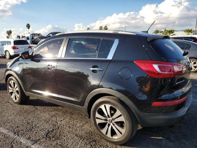 KNDPC3A28D7406001 - 2013 KIA SPORTAGE EX BLACK photo 2