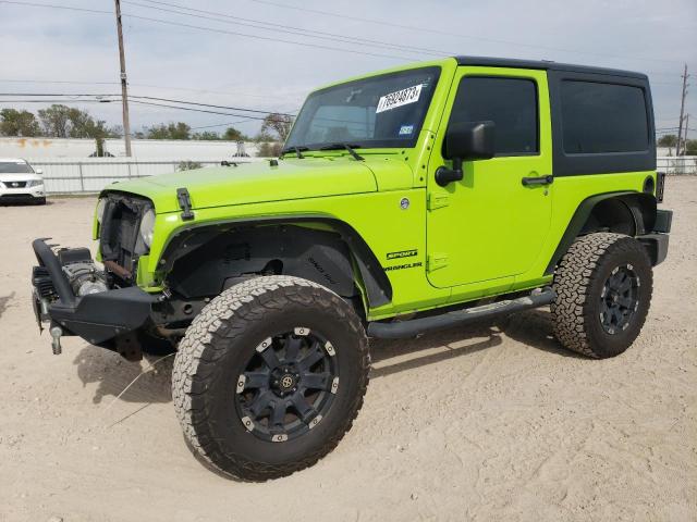 1C4AJWAG7CL259250 - 2012 JEEP WRANGLER SPORT GREEN photo 1