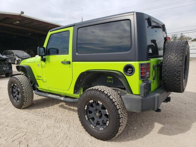 1C4AJWAG7CL259250 - 2012 JEEP WRANGLER SPORT GREEN photo 2