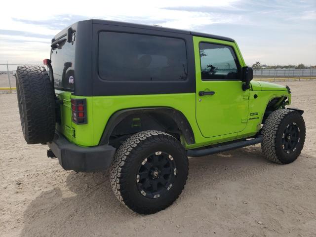 1C4AJWAG7CL259250 - 2012 JEEP WRANGLER SPORT GREEN photo 3