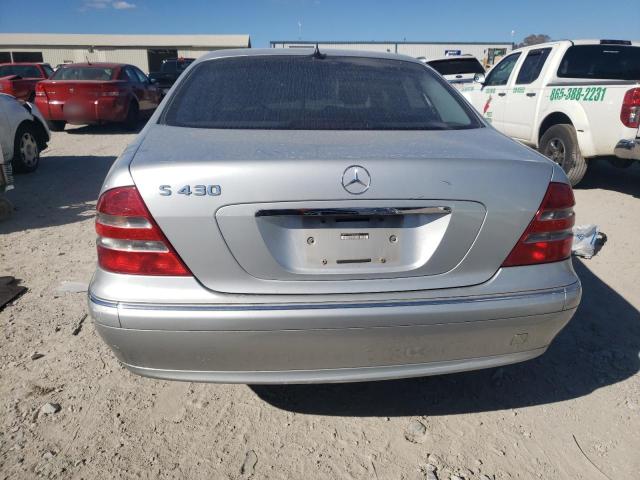 WDBNG70J72A267022 - 2002 MERCEDES-BENZ S 430 SILVER photo 6