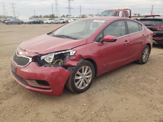 KNAFX4A89E5107704 - 2014 KIA FORTE EX RED photo 1