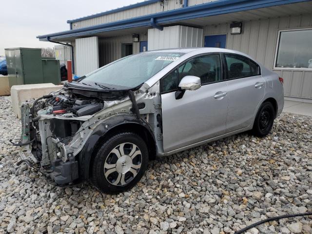 19XFB2F59DE066806 - 2013 HONDA CIVIC LX SILVER photo 1